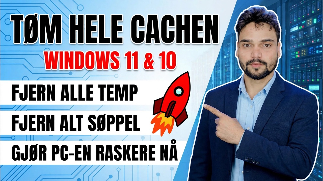 Profesjonell IT-ingeniør! 🚀 Tøm alle buffer-, søppel- og midlertidige filer 😳 Gjør PC raskere