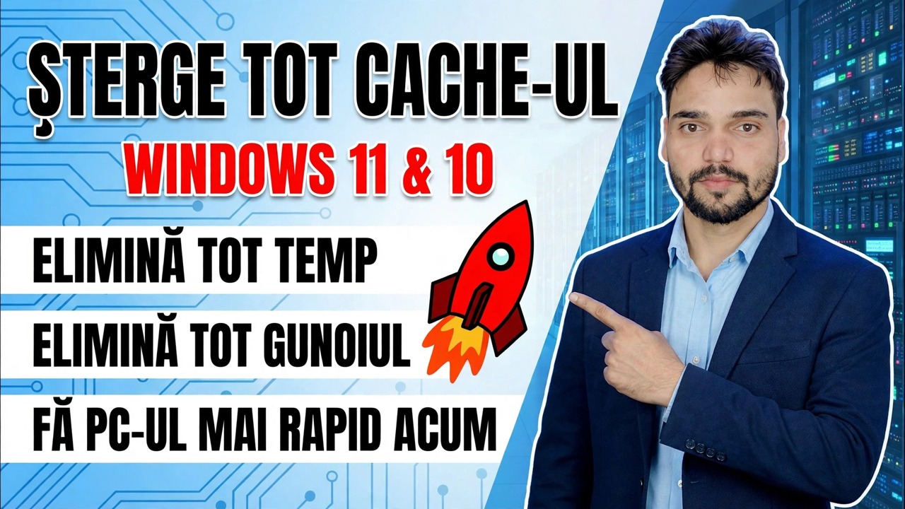 Abilități de inginer pro IT! 🚀 Ștergeți toate fișierele cache, nedorite și temporare 😳 Accelerați computerul