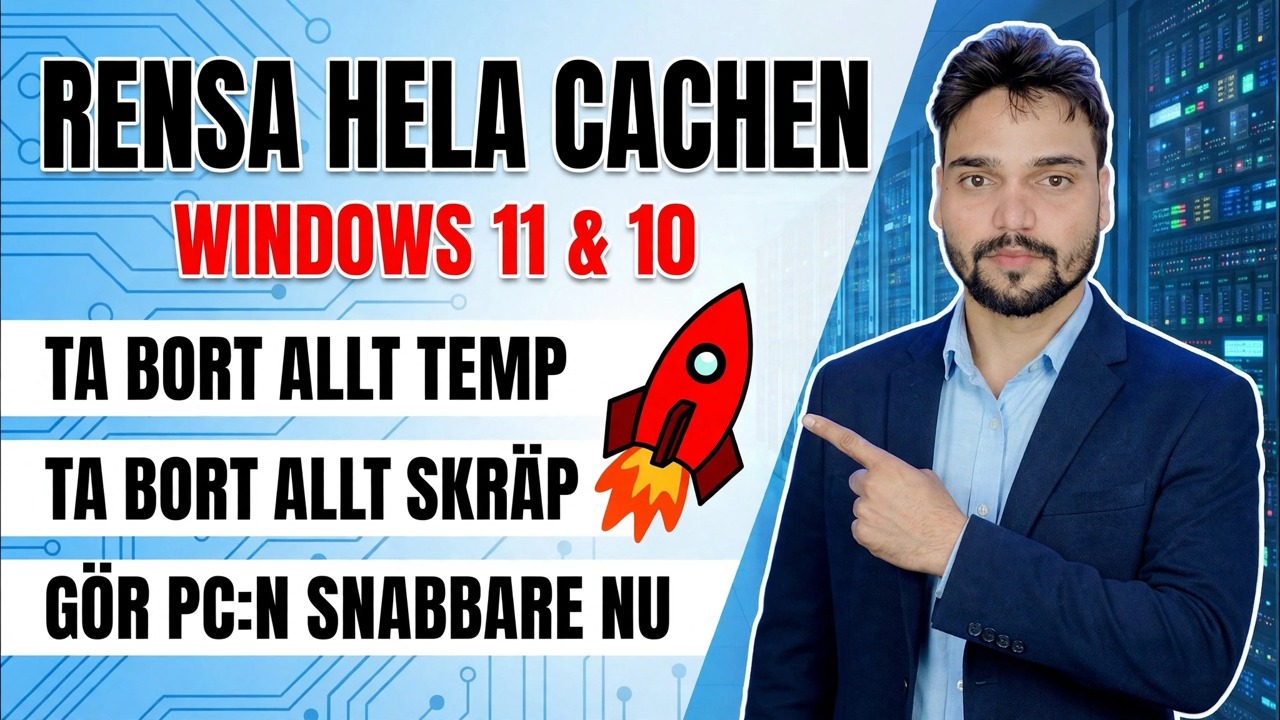 Professionell IT-ingenjör! 🚀 Rensa alla cache-, skräp- och temporära filer 😳 Snabba upp datorn
