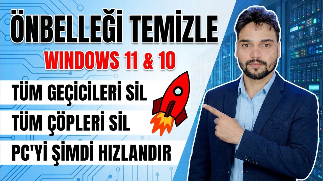 Profesyonel BT Mühendisi Becerisi! 🚀 Tüm Önbellek, Önemsiz ve Geçici Dosyaları Temizle 😳 Bilgisayarı Hızlandırın