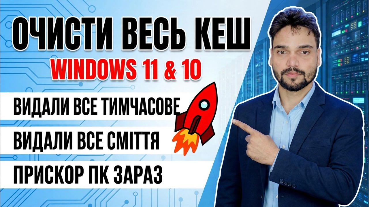 Професійний ІТ-інженер! 🚀 Очистіть увесь кеш, непотрібні та тимчасові файли 😳 Прискорення ПК