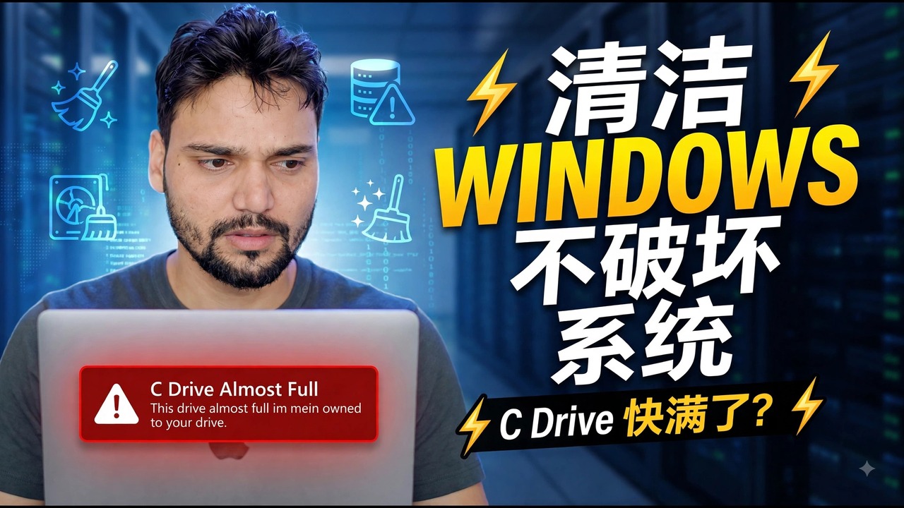 C Drive Full? 😳 Safely Free Up Space on Windows