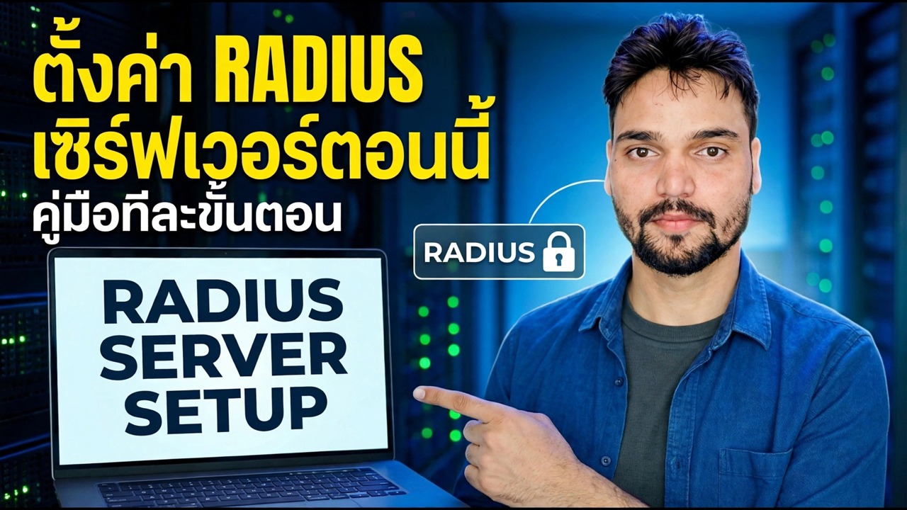 ติดตั้ง FreeRADIUS 1 นาทีบน Ubuntu