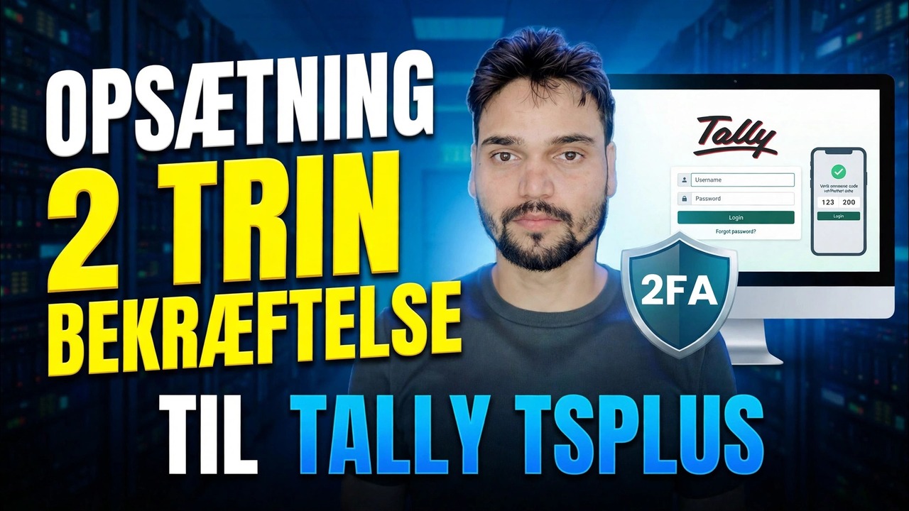 Opsætning af Tally ERP 2FA