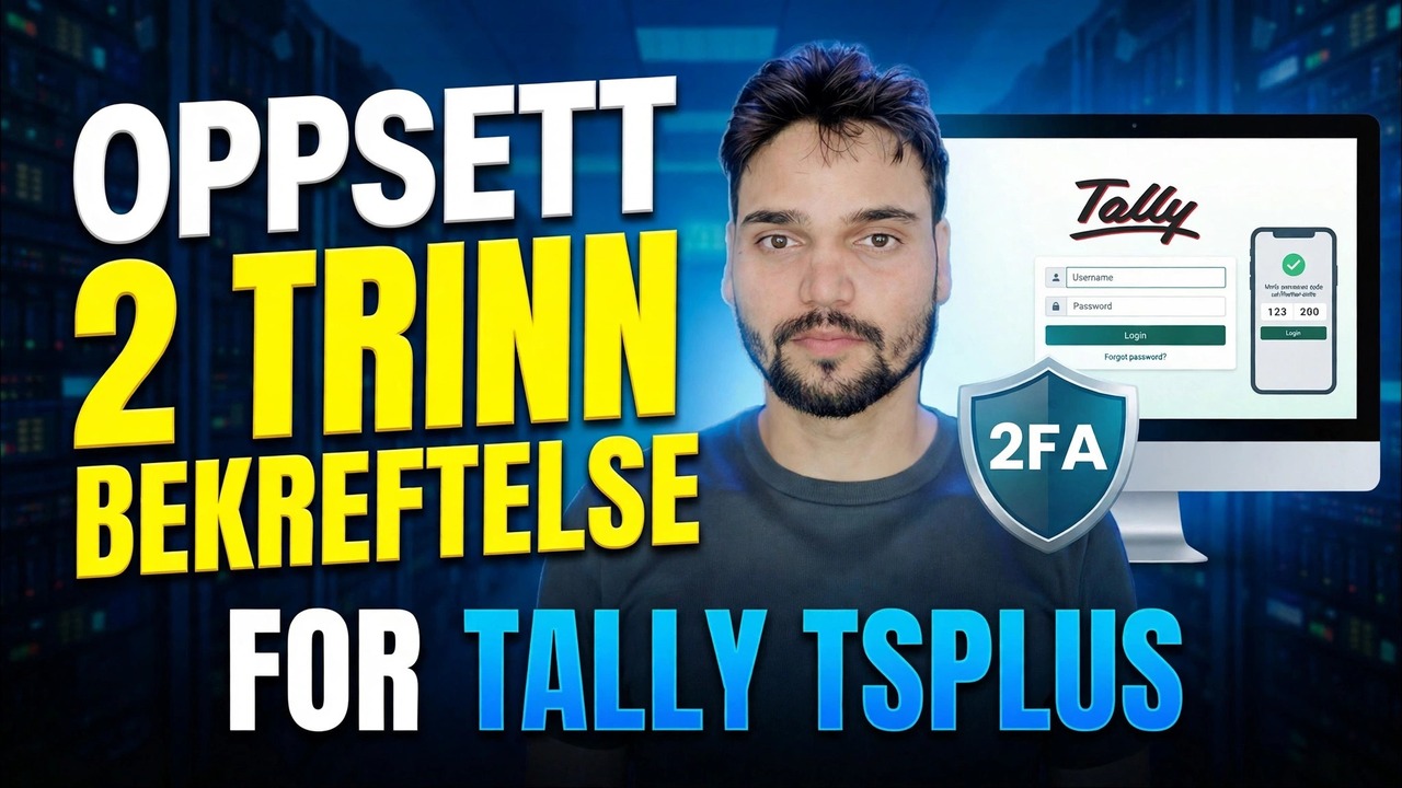 Oppsett av Tally ERP 2FA