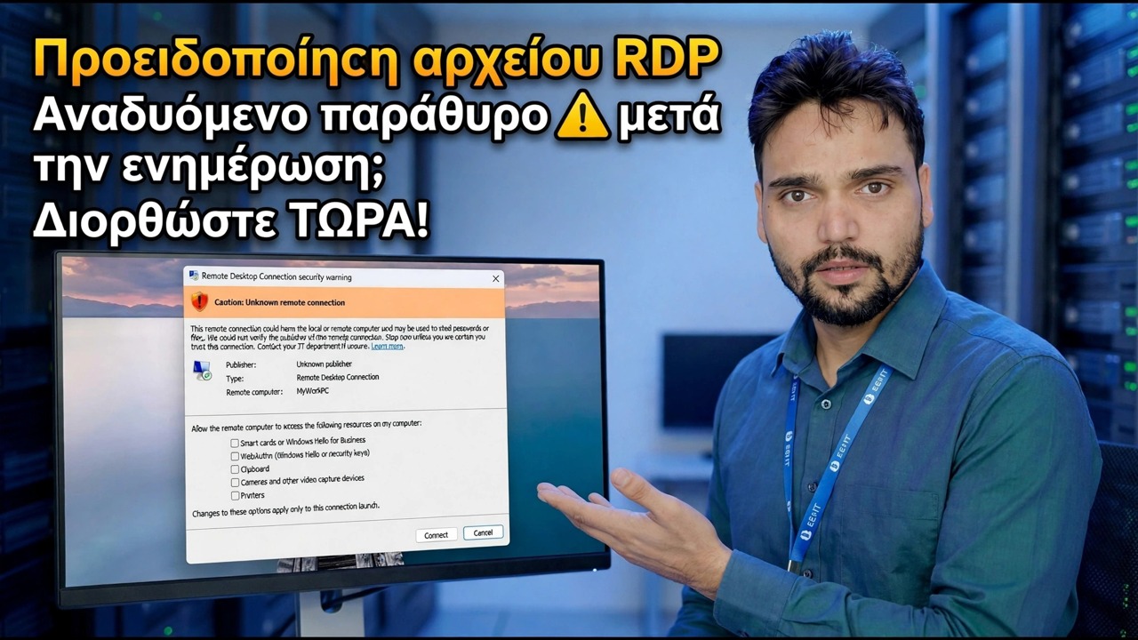 Το τελευταίο Windows Update έσπασε RDP; 😳 Νέα επιδιόρθωση προειδοποίησης!