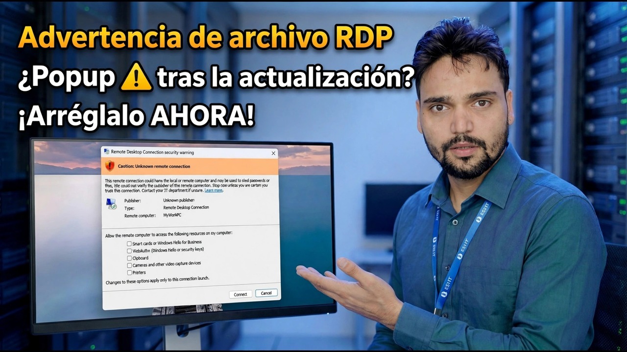 ¿La última actualización de Windows rompió el RDP? 😳 ¡Nueva advertencia FIX!