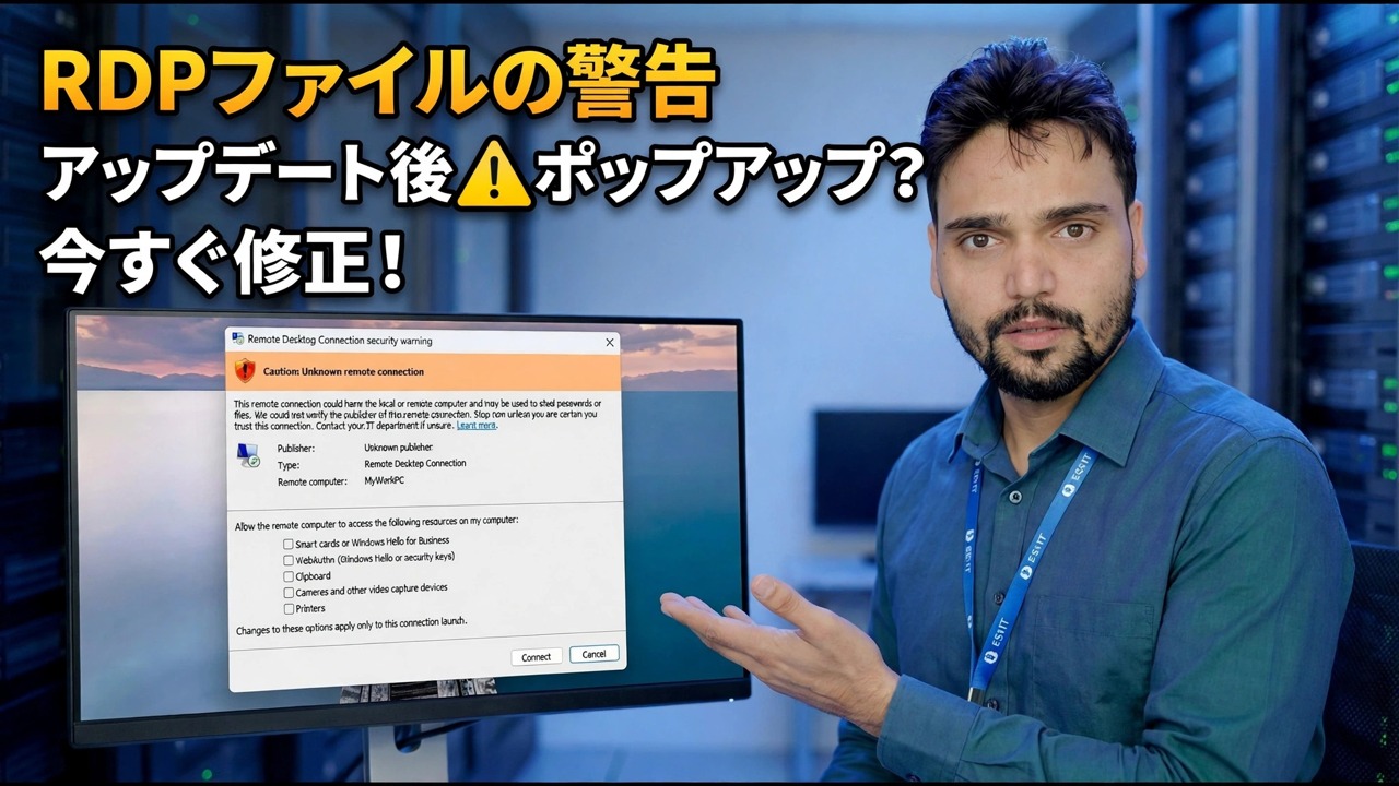 最新の Windows Update で RDP が壊れましたか? 😳 新しい警告修正!