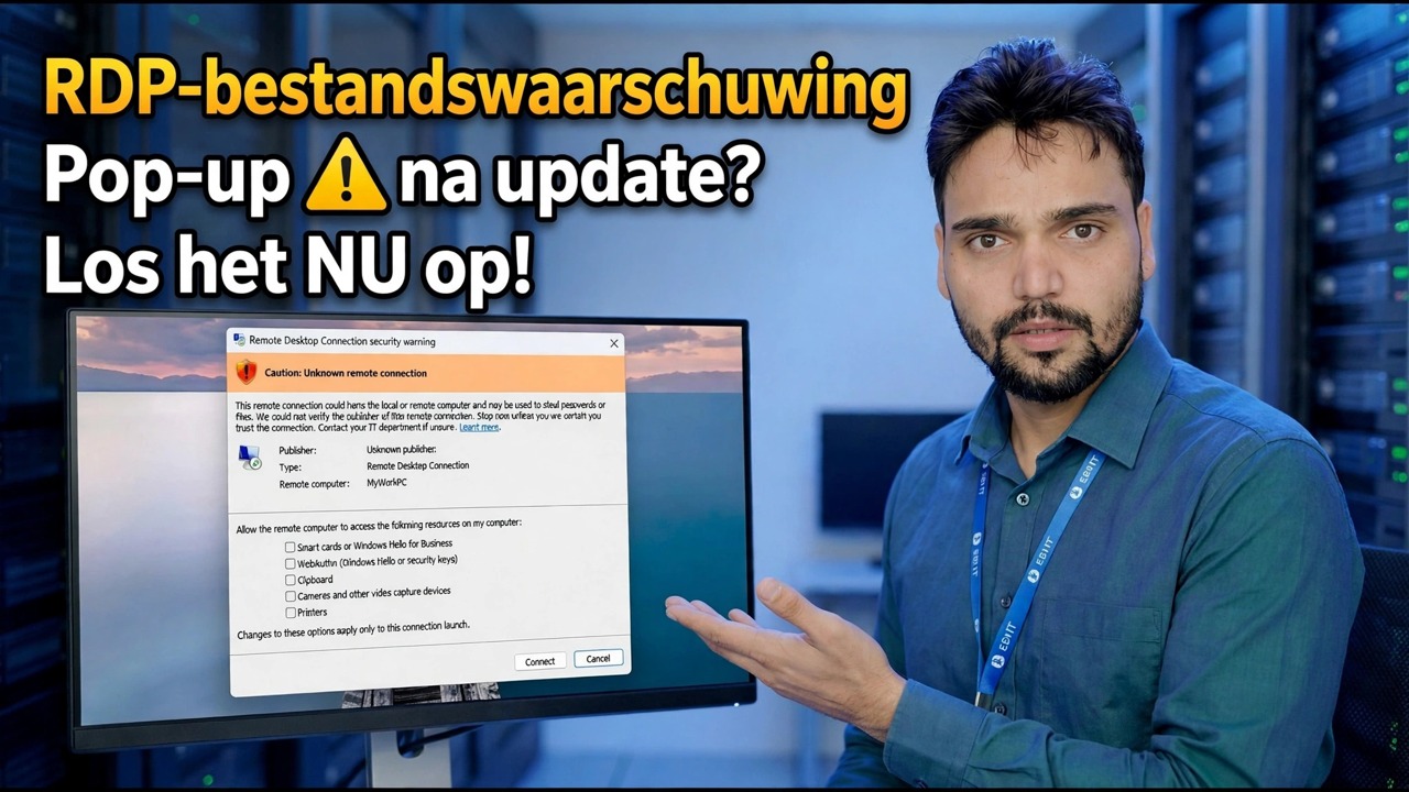 Laatste Windows Update brak RDP? 😳 Nieuwe waarschuwings-FIX!