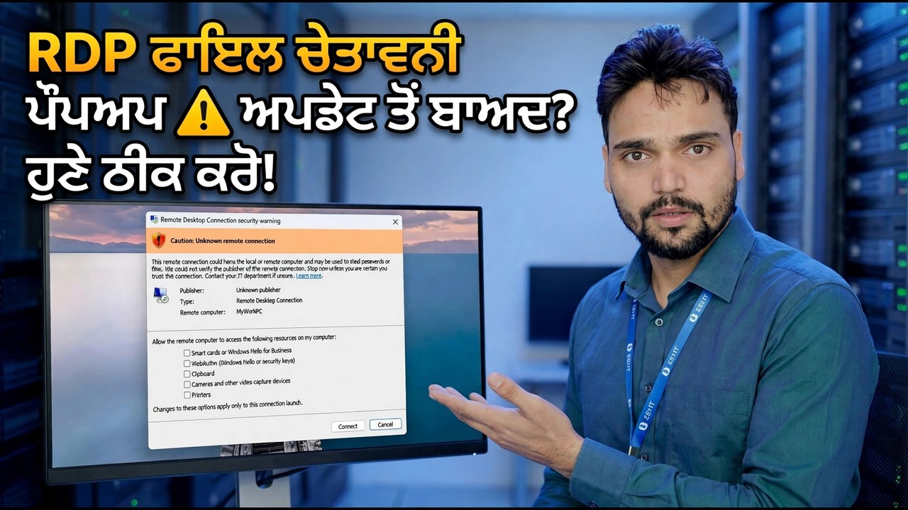 ਨਵੀਨਤਮ ਵਿੰਡੋਜ਼ ਅਪਡੇਟ ਨੇ RDP ਨੂੰ ਤੋੜਿਆ? 😳 ਨਵੀਂ ਚੇਤਾਵਨੀ ਫਿਕਸ!