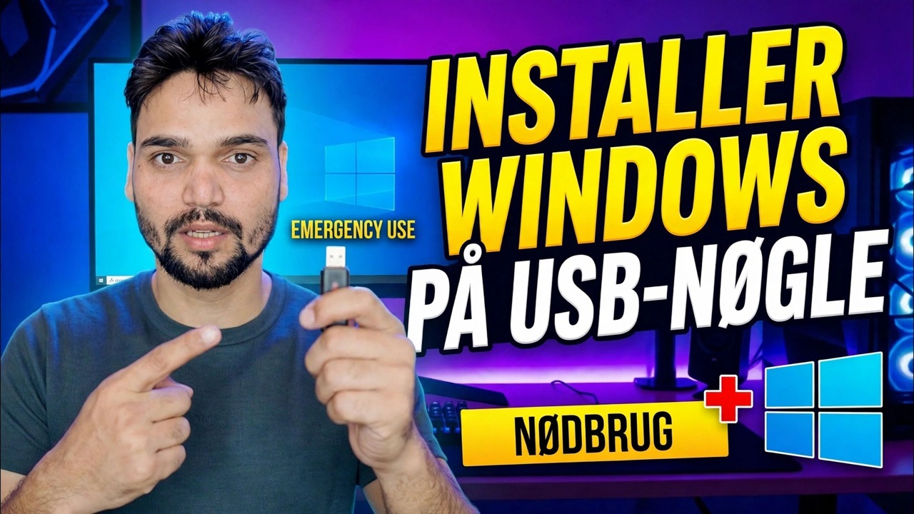 Installer Windows OS på Pendrive