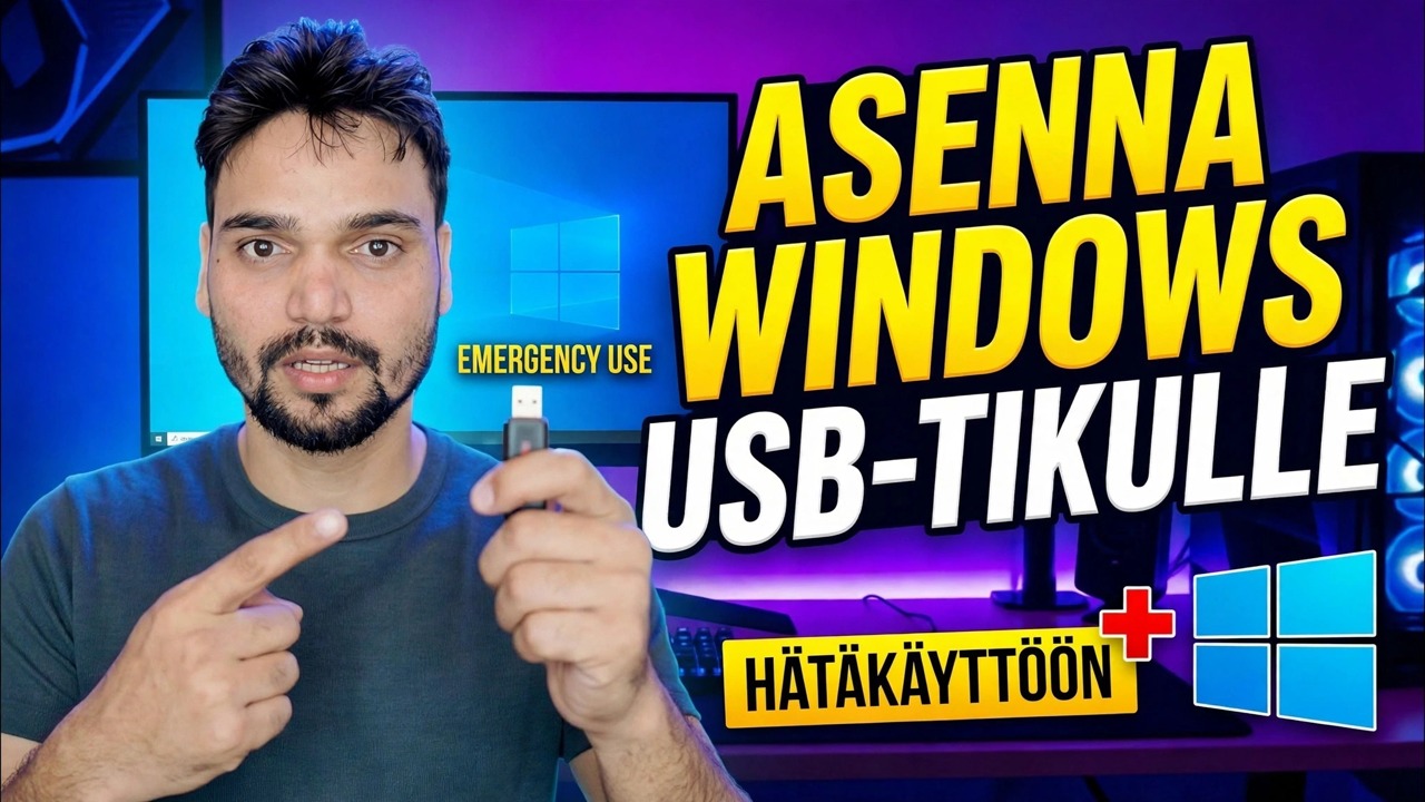 Asenna Windows-käyttöjärjestelmä Pendriveen