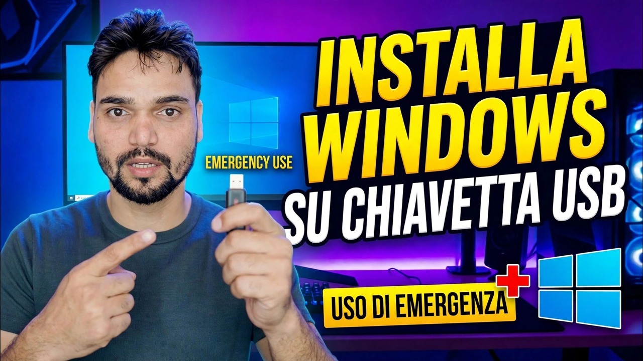 Installa il sistema operativo Windows su Pendrive