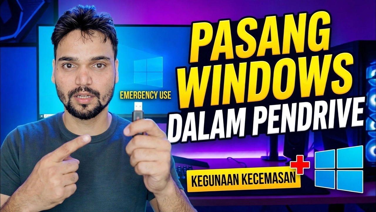Pasang Windows OS pada Pendrive