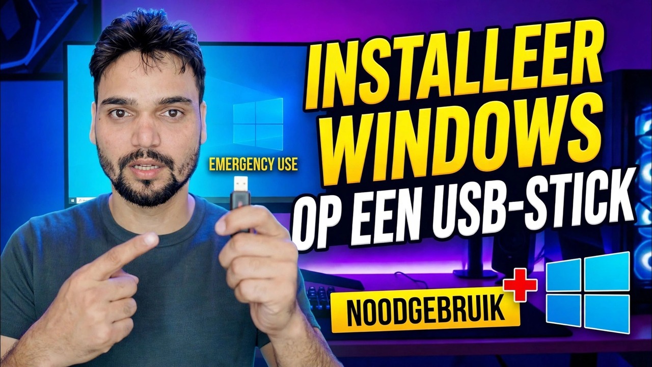 Installeer Windows OS op Pendrive