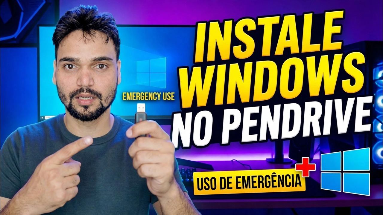 Instale o sistema operacional Windows no pendrive