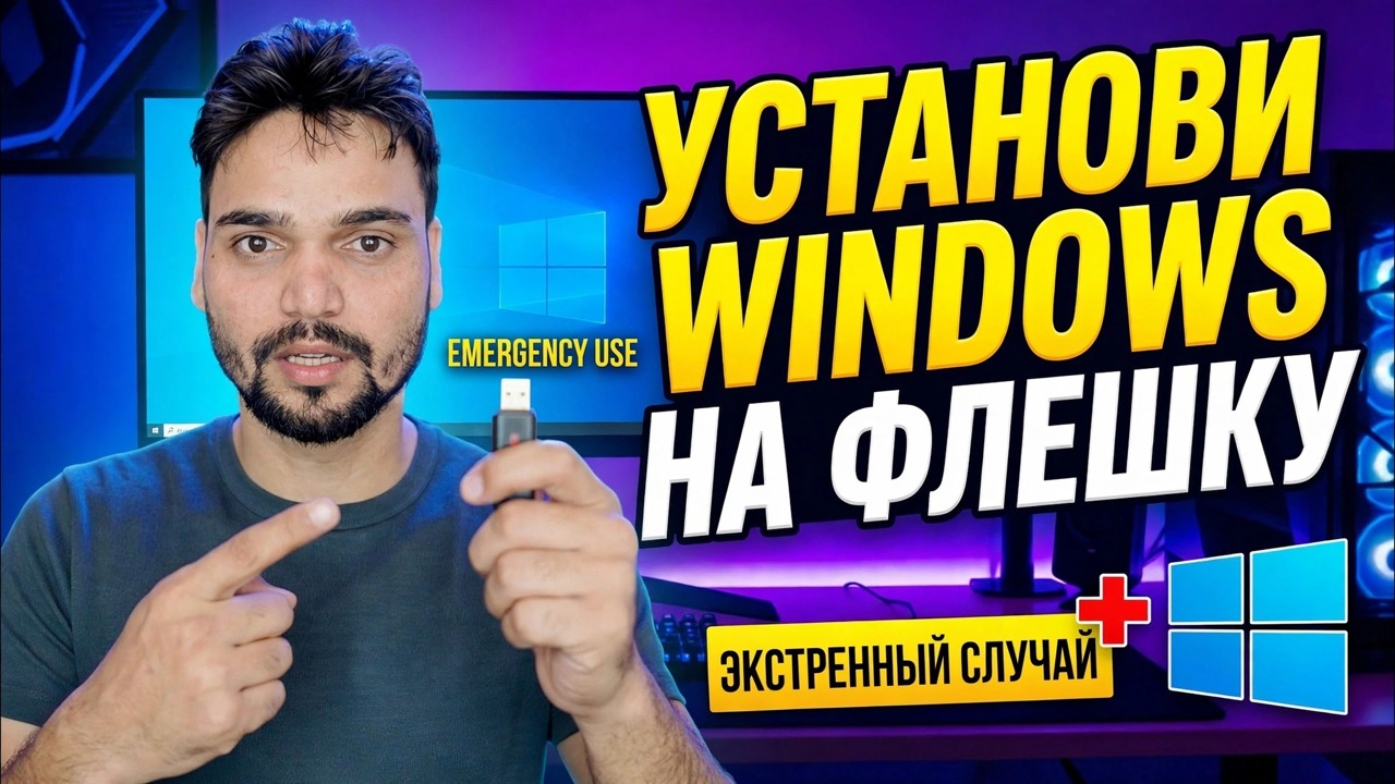 Установите ОС Windows на флешку
