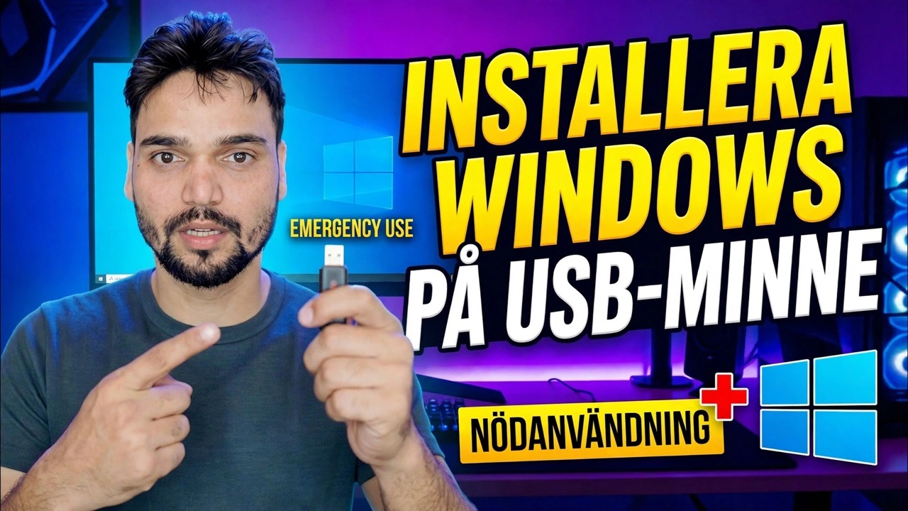 Installera Windows OS på Pendrive