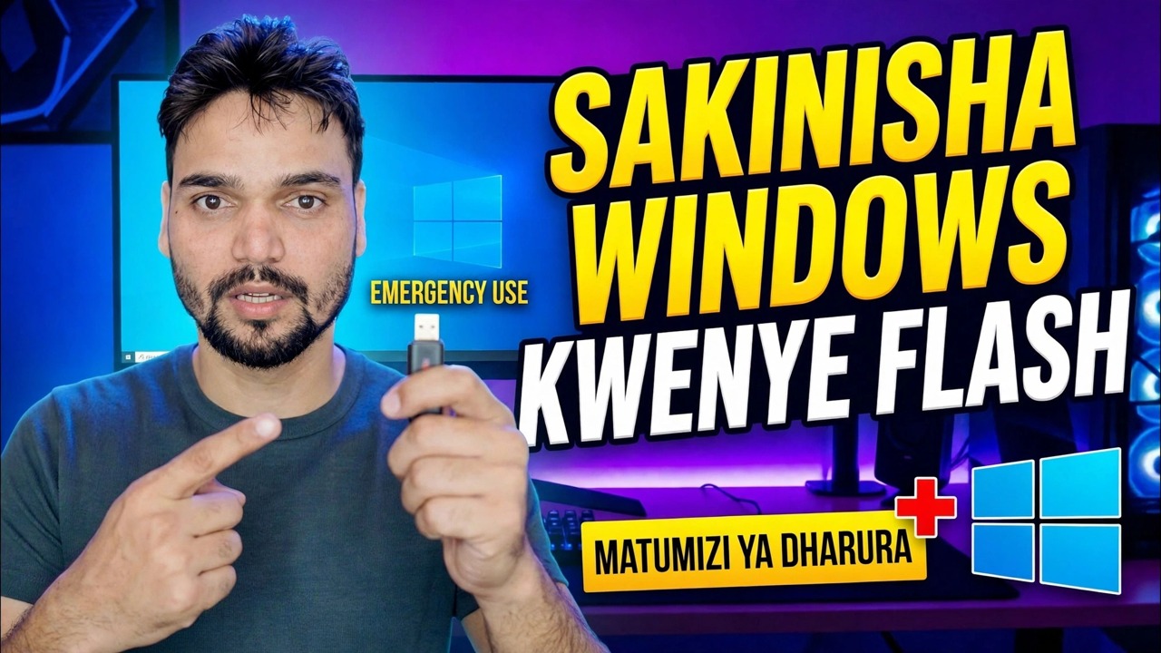 Weka Windows OS kwenye Pendrive
