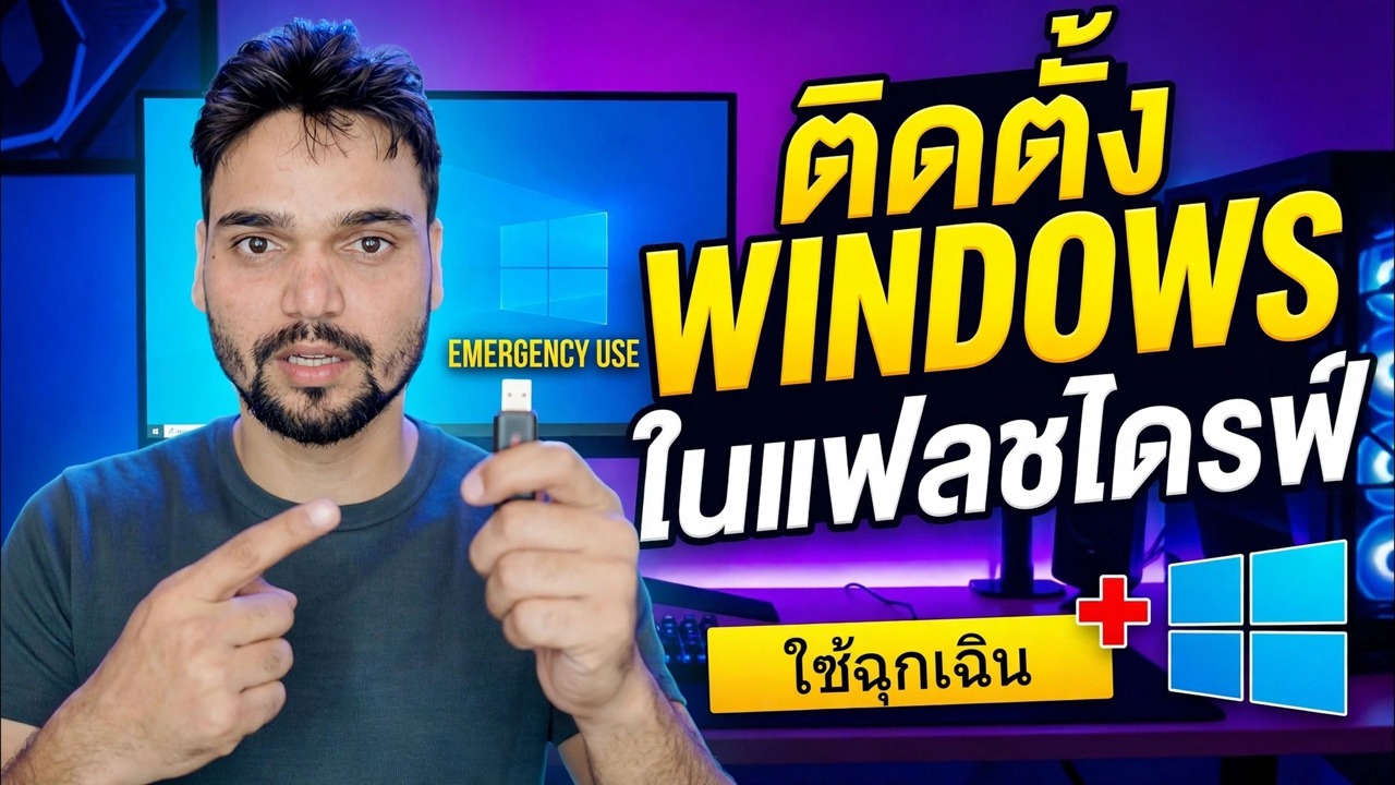ติดตั้ง Windows OS บน Pendrive