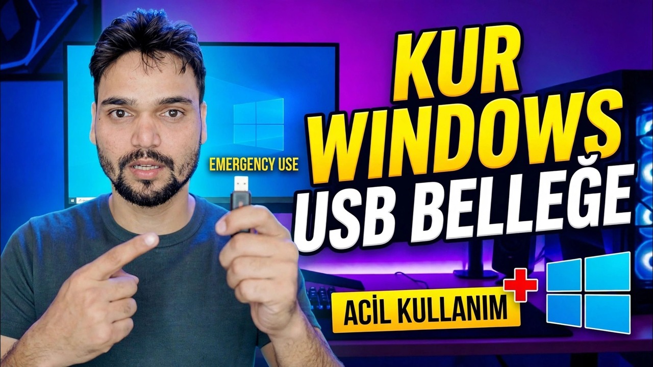 Windows işletim sistemini Pendrive'a yükleyin