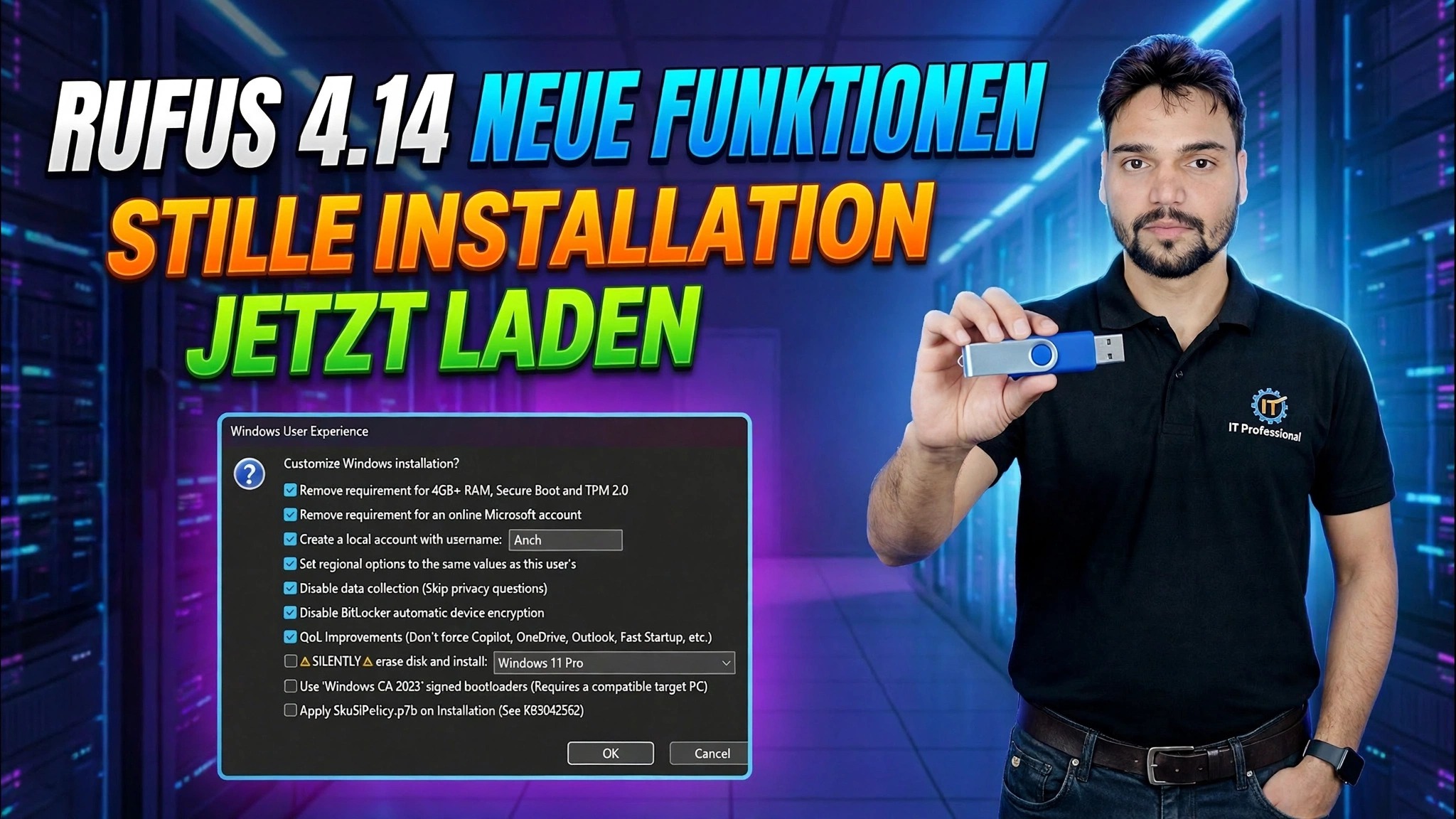 Rufus 4.14 Neue Funktionen 😳 Windows USB Bootable Guide!