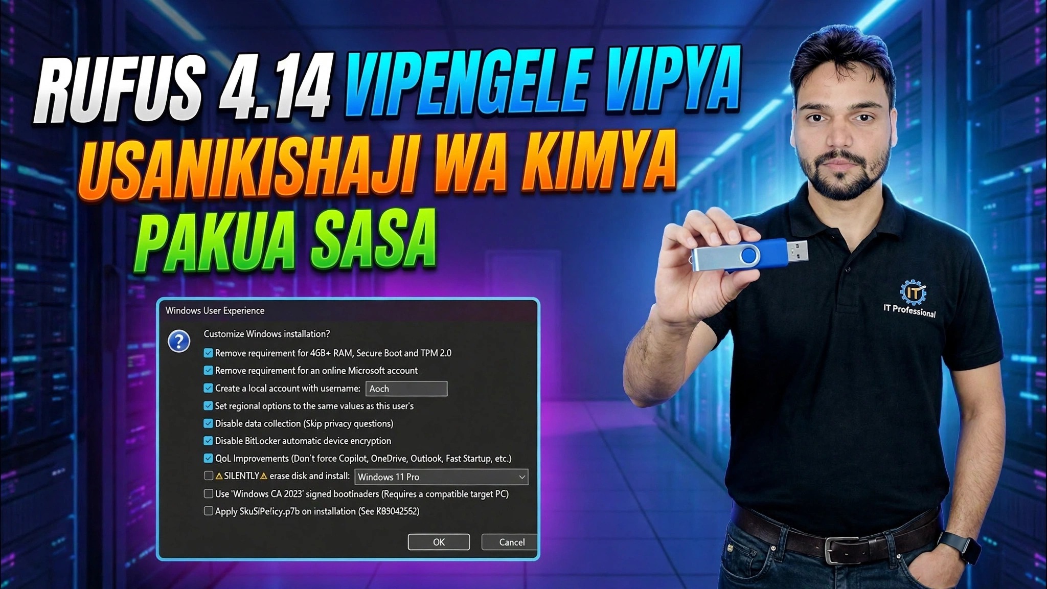 Rufus 4.14 Vipengele Vipya 😳 Mwongozo wa Windows USB Bootable!