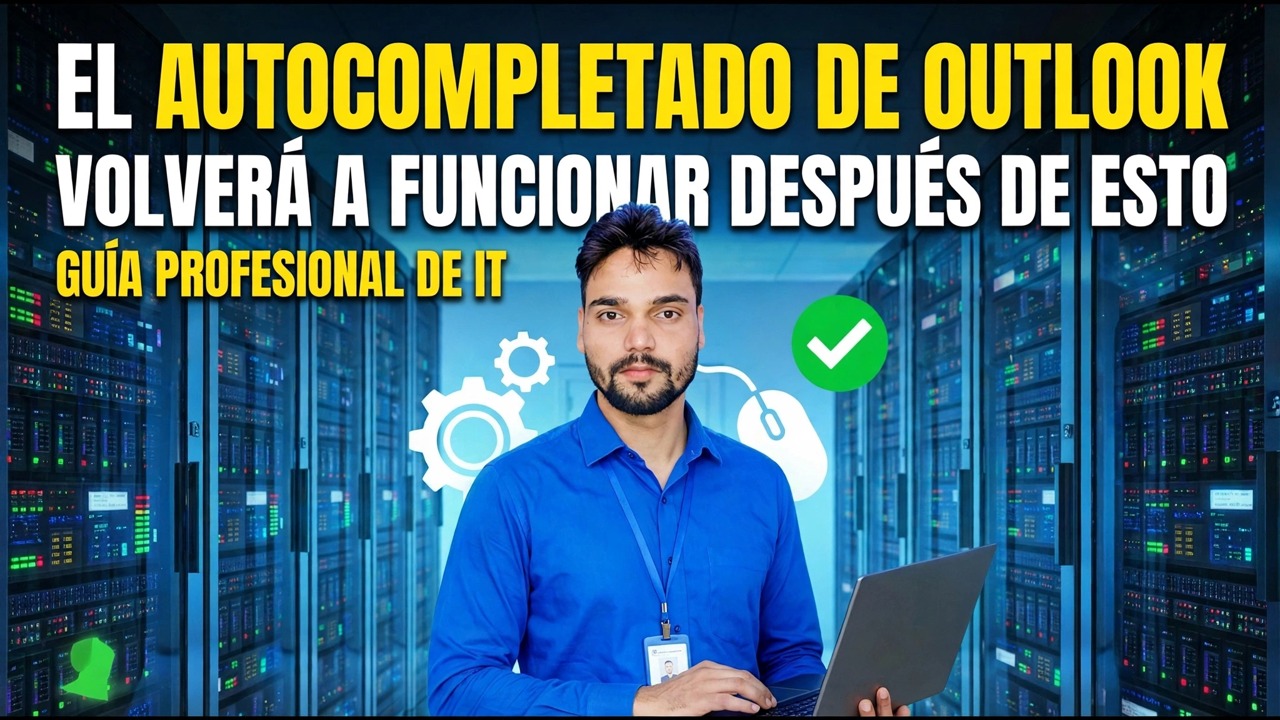 Reparar el autocompletar de Outlook que no funciona: solución fácil