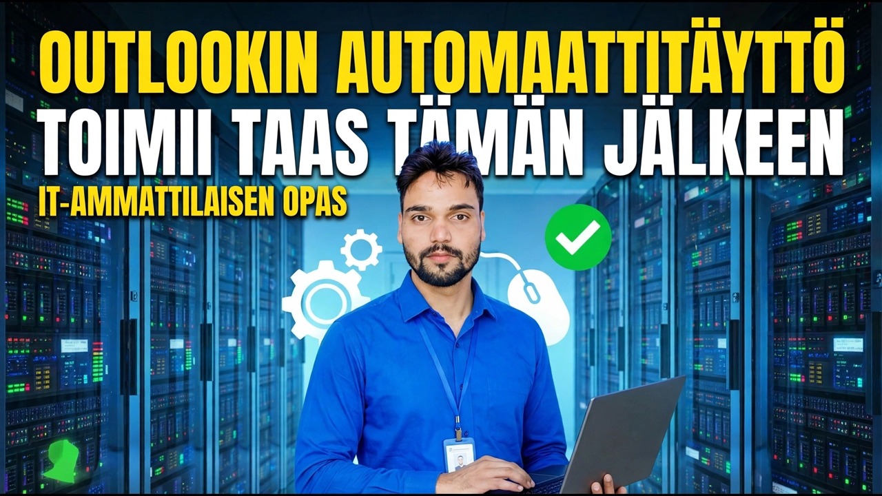 Korjaa Outlookin automaattinen täyttö ei toimi – helppo ratkaisu