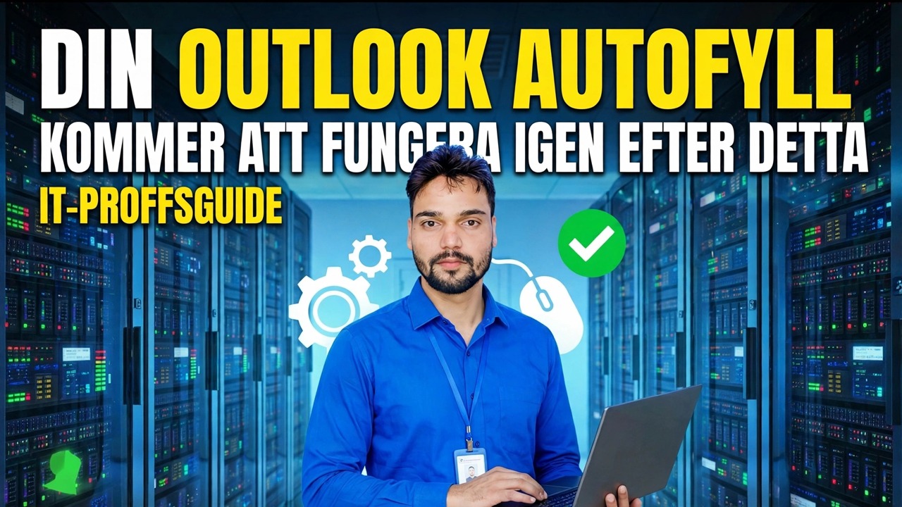 Fixa att Outlook Autofyll inte fungerar - enkel lösning