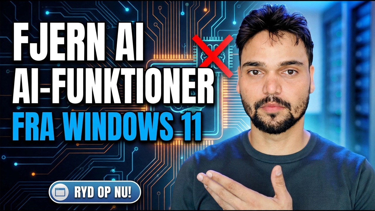 Fjern AI-funktioner fra Windows 11 🔥 Deaktiver Copilot & AI fuldstændigt
