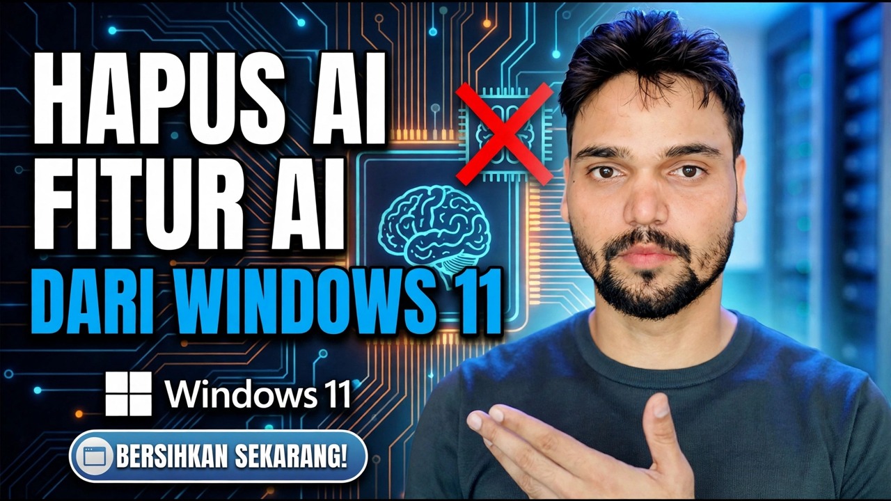 Hapus Fitur AI dari Windows 11 🔥 Nonaktifkan Copilot & AI Sepenuhnya