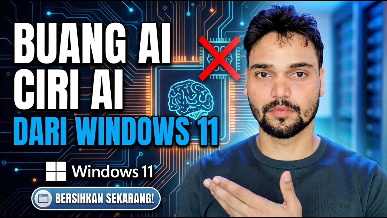 Buang Ciri AI daripada Windows 11 🔥 Lumpuhkan Copilot & AI Sepenuhnya