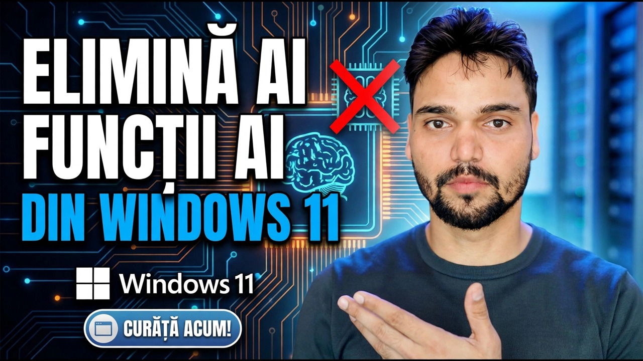 Eliminați funcțiile AI din Windows 11 🔥 Dezactivați complet Copilot și AI