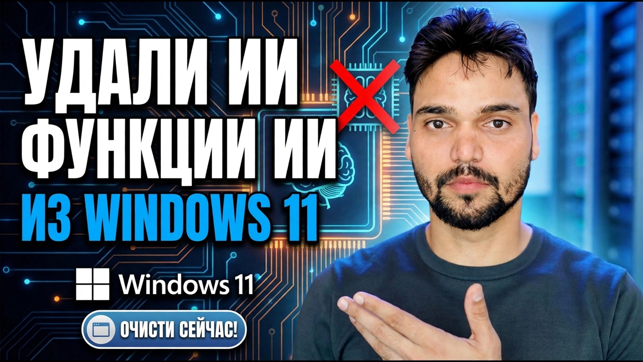 Удалите функции AI из Windows 11 🔥 Полностью отключите Copilot и AI