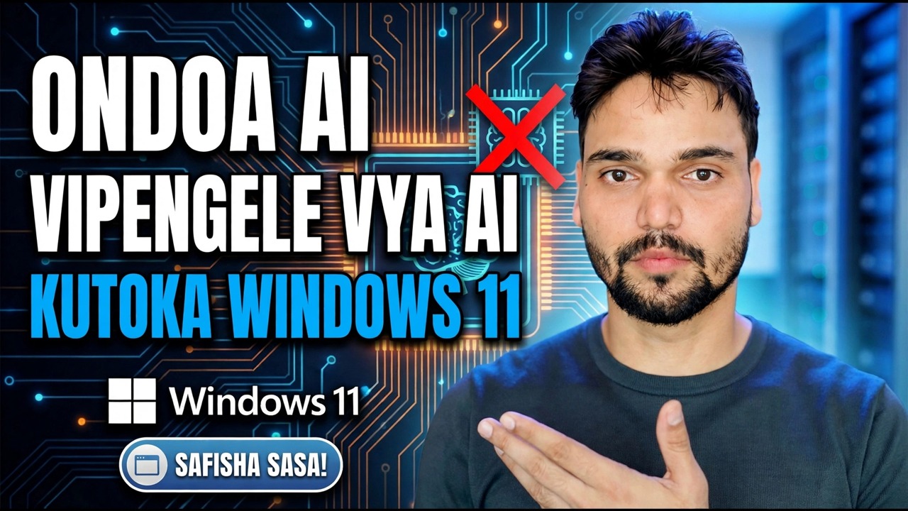 Ondoa Vipengele vya AI kutoka Windows 11 🔥 Lemaza Copilot & AI Kabisa