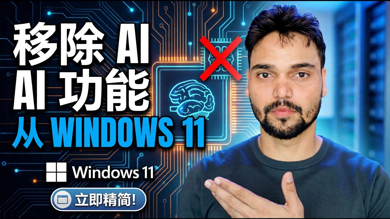 从 Windows 11 中删除 AI 功能 🔥 完全禁用 Copilot 和 AI