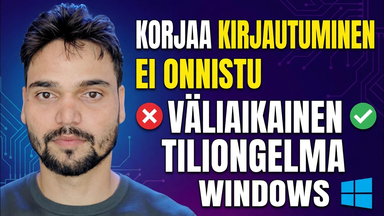Emme voi kirjautua tilillesi Korjaa 🔥 Väliaikainen profiilivirheen ratkaisu