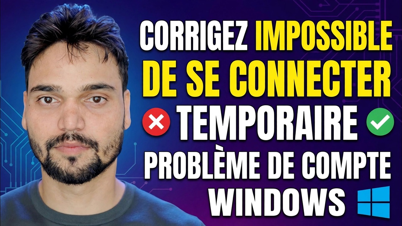 Nous ne pouvons pas nous connecter à votre compte Correction 🔥 Solution d'erreur de profil temporaire