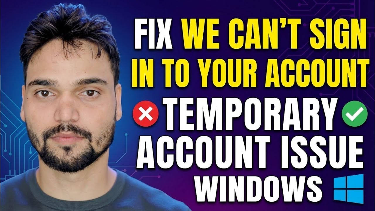 നിങ്ങളുടെ അക്കൗണ്ട് പരിഹരിക്കാൻ ഞങ്ങൾക്ക് സൈൻ ഇൻ ചെയ്യാൻ കഴിയില്ല 🔥 താൽക്കാലിക പ്രൊഫൈൽ പിശക് പരിഹാരം