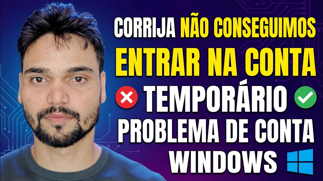 Não conseguimos fazer login na correção da sua conta 🔥 Solução temporária de erro de perfil