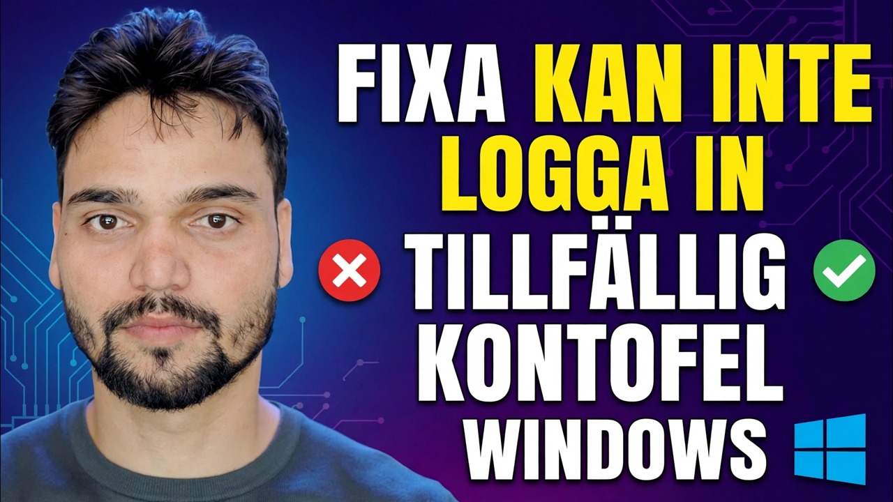 Vi kan inte logga in på ditt konto Fix 🔥 Temporary Profile Error Solution