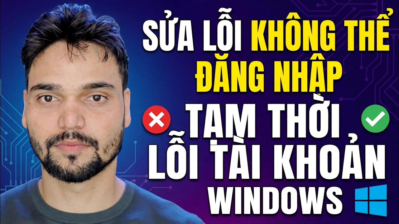Chúng tôi không thể đăng nhập vào tài khoản của bạn Sửa 🔥 Giải pháp lỗi hồ sơ tạm thời