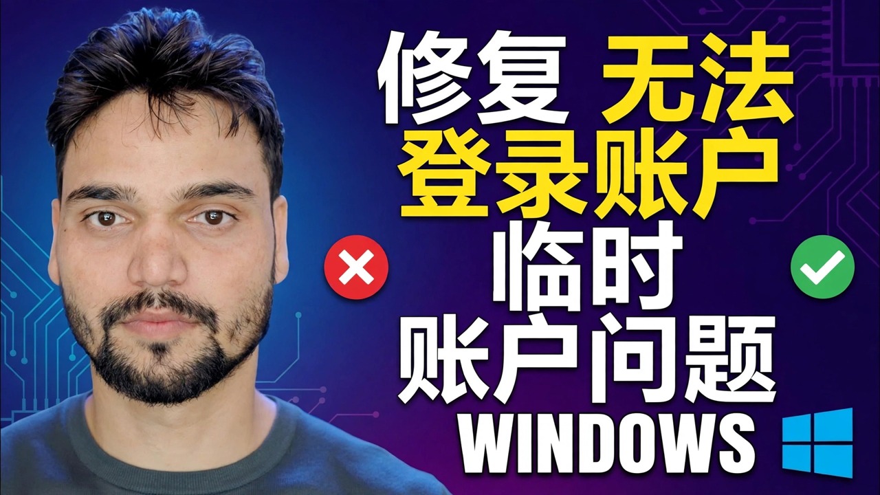 我们无法登录您的帐户修复 🔥 临时配置文件错误解决方案