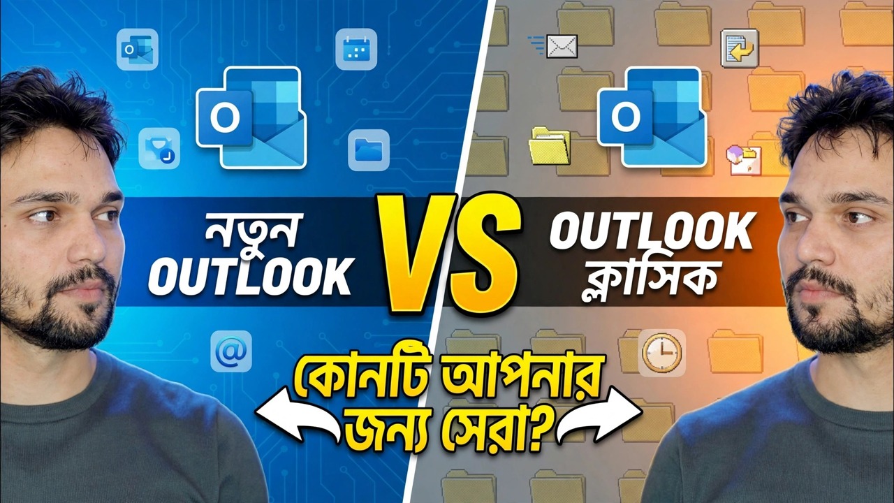 নতুন আউটলুক অ্যাপ বনাম ক্লাসিক আউটলুক 🔥 বড় পার্থক্য