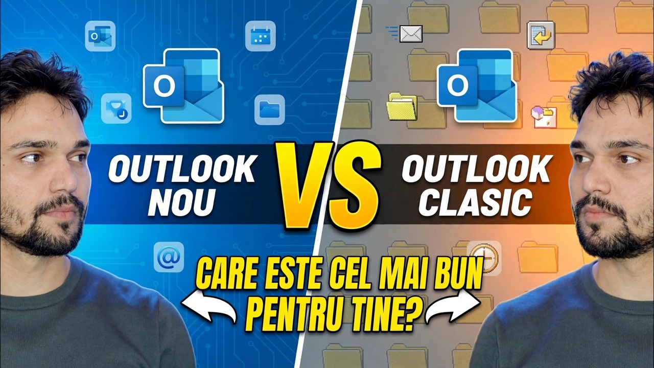 Noua aplicație Outlook vs Outlook clasic 🔥 DIFERENȚE MARI
