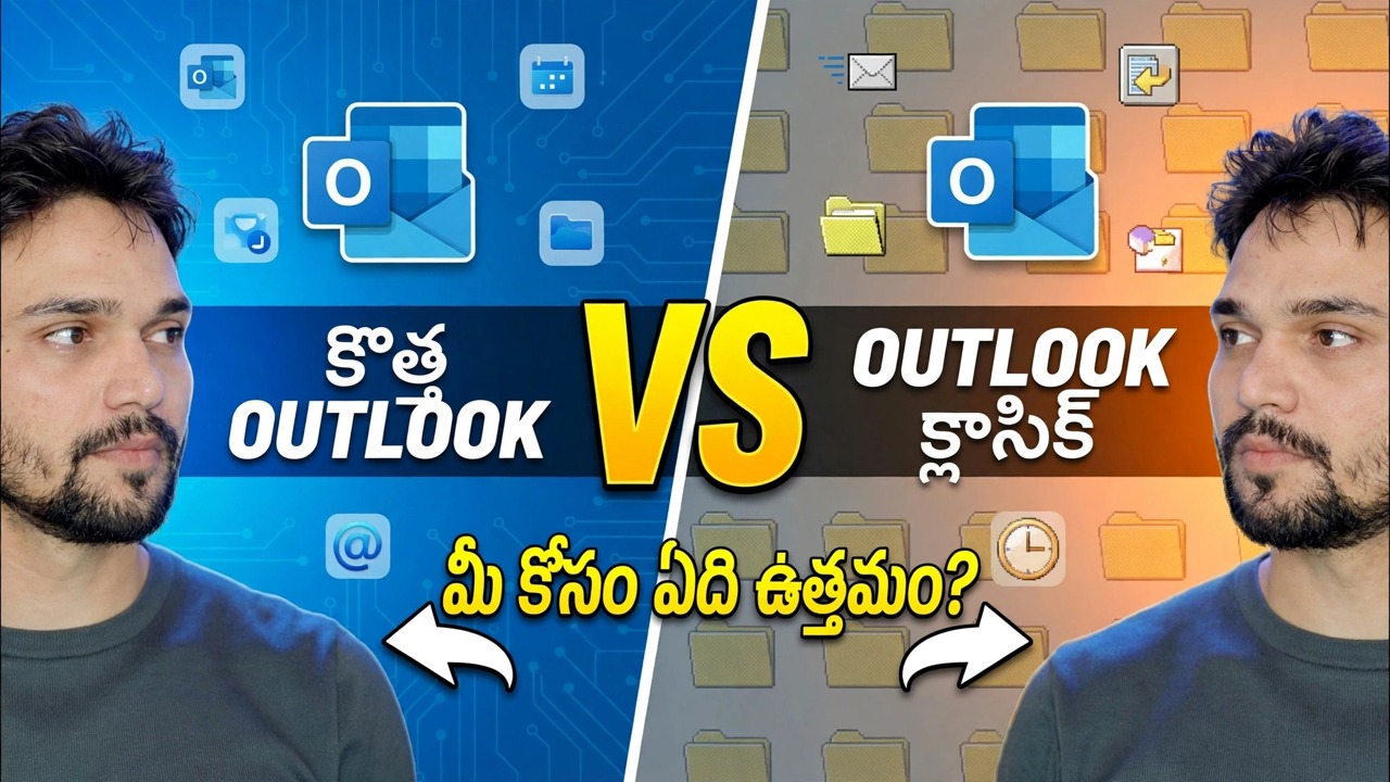 కొత్త Outlook యాప్ vs క్లాసిక్ ఔట్లుక్ 🔥 పెద్ద తేడాలు