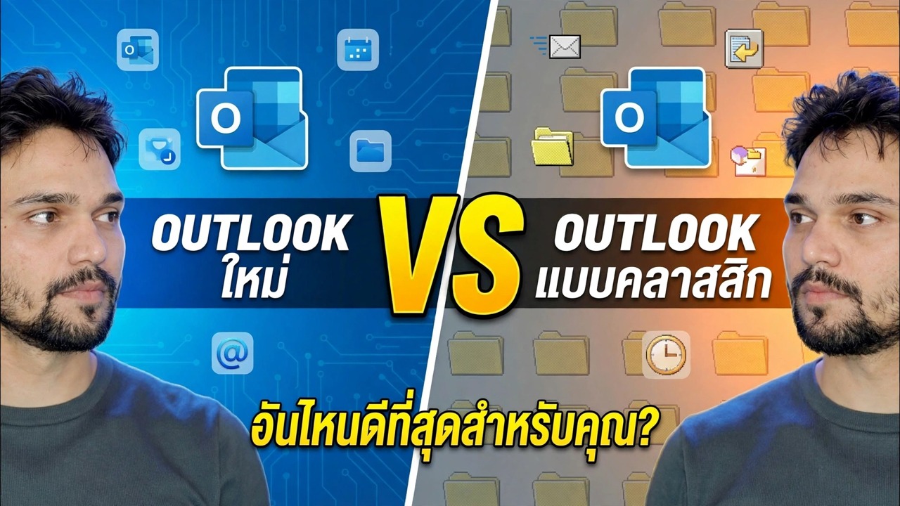 แอป Outlook ใหม่เทียบกับ Outlook แบบคลาสสิก 🔥 ความแตกต่างที่ยิ่งใหญ่