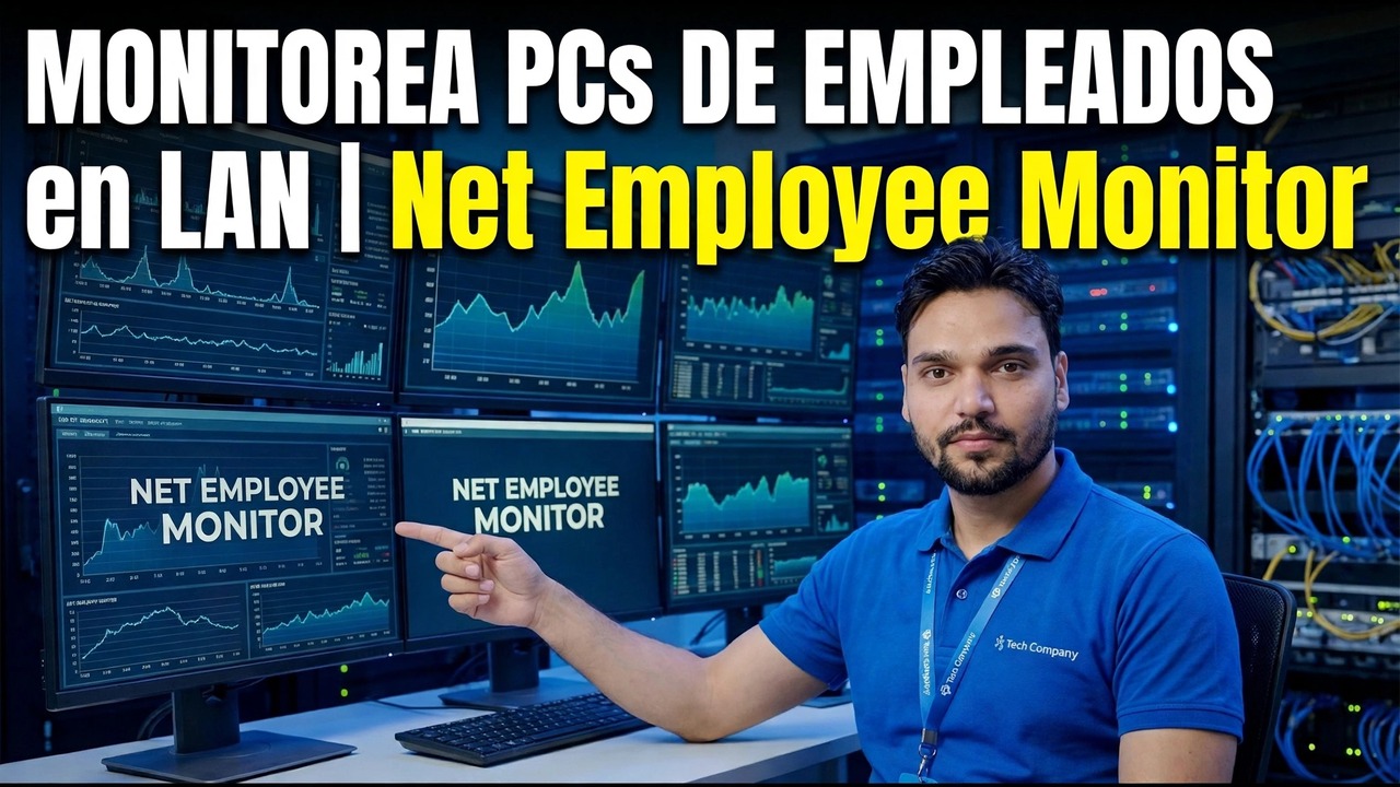 Monitoreo de PC de empleados en LAN