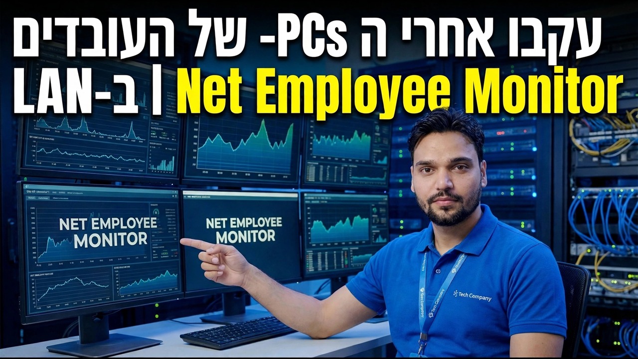 ניטור PC של עובדים ברשת LAN